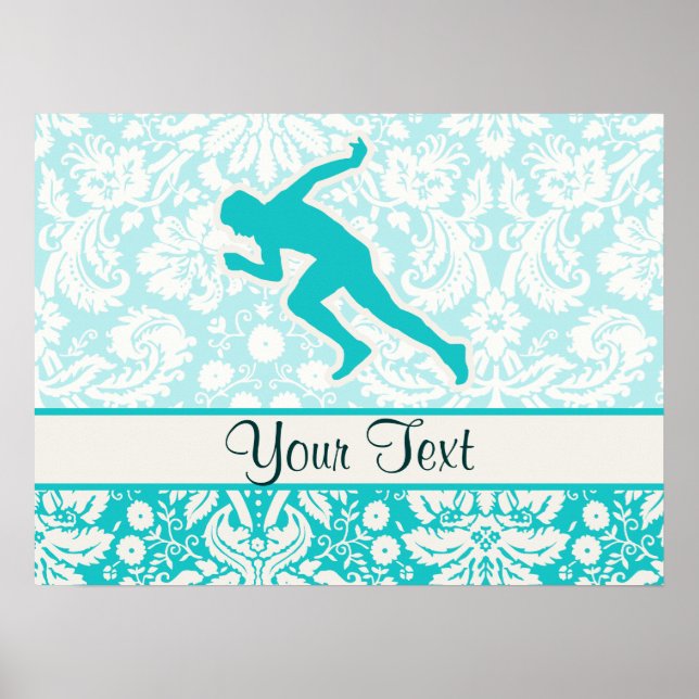 Teal Running Poster (Front)