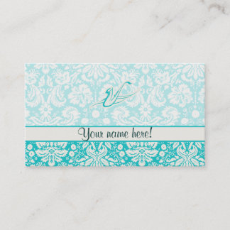 Teal Saxophone Business Card