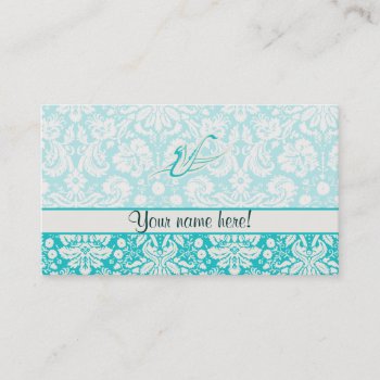 Teal Saxophone Business Card by MusicPlanet at Zazzle