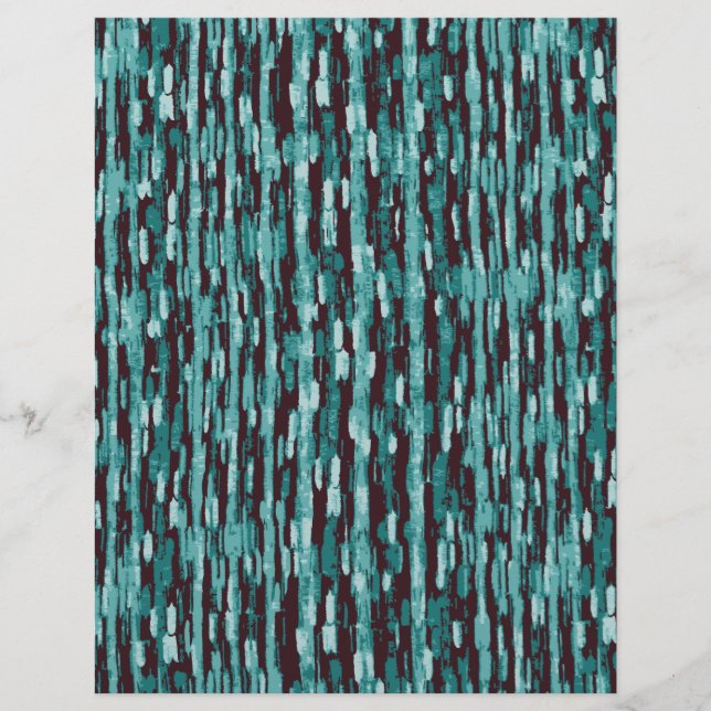 Teal Scrapbook Paper (Front)