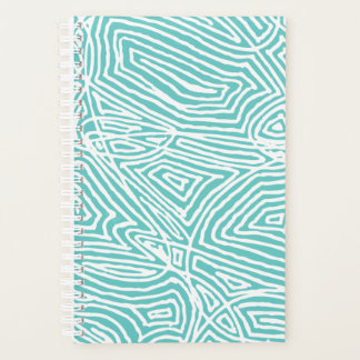 Teal Scribbleprint Planner