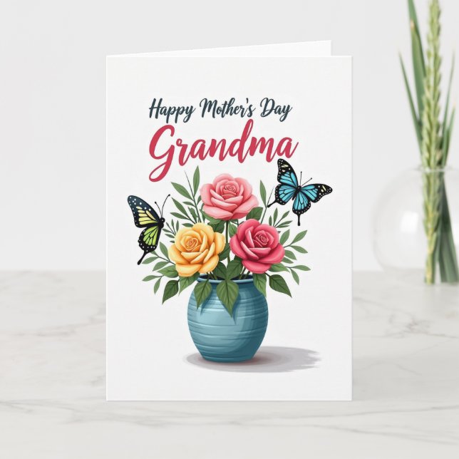 Teal Script Mothers Card (Front)