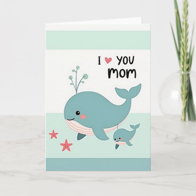 Teal Sea Sweet Mothers Day Card (Front)