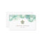 teal sea turtle design business card