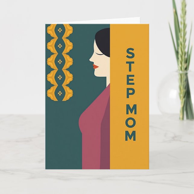 Teal Serene Mothers Day Card (Front)