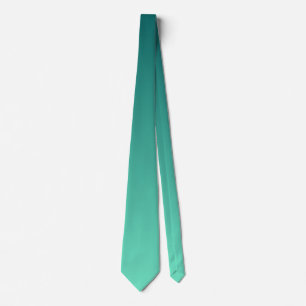 Teal Shades Sea Green Blue Aquamarine Neck Tie