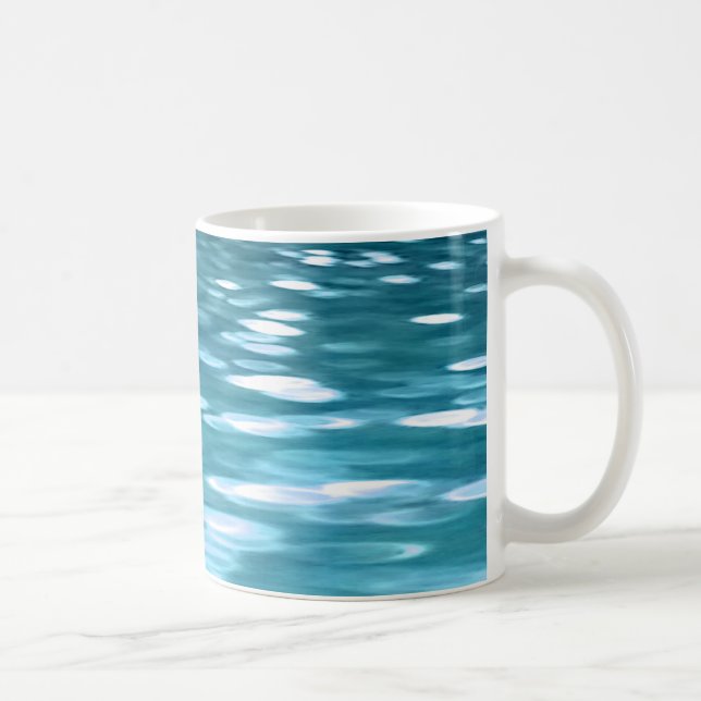 Teal shimmer coffee mug (Right)