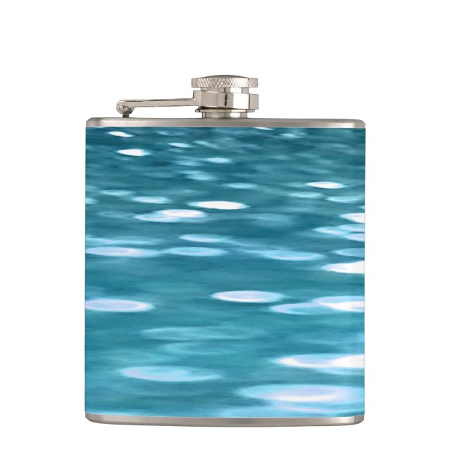 Teal shimmer flask (Front)