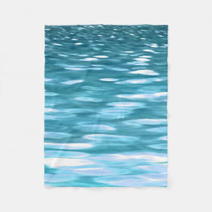 Teal shimmer fleece blanket