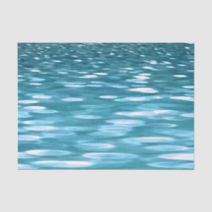 Teal shimmer tissue paper