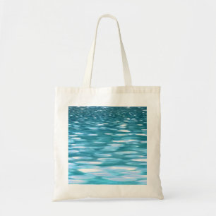 Teal shimmer tote bag