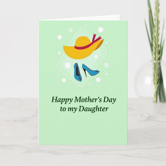 Teal Shoe Mothers Day Card (Front)