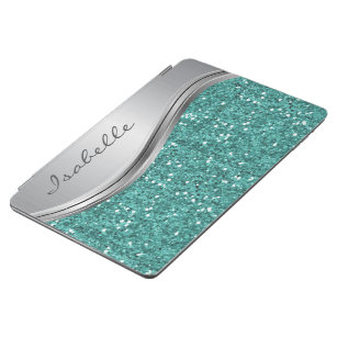 Light Blue Glitter Shiny Bright Sparkly Sky Blue | iPad Case & Skin