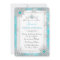 Teal Silver Winter Wonderland Sweet 16 Snowflake