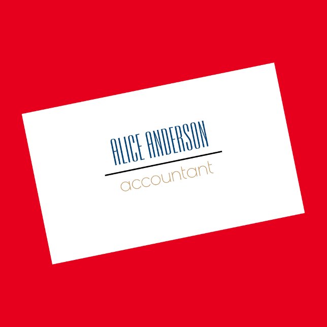 Teal simple geometric modern accountant business card (Creator Uploaded)