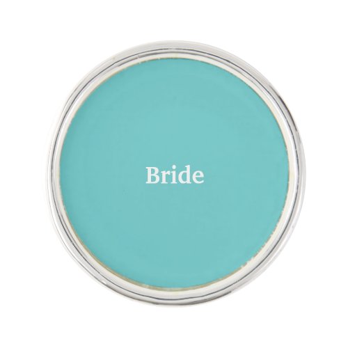 Teal Sky Bride Lapel Pin