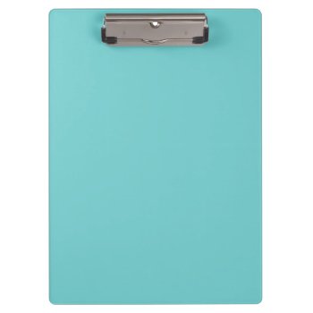Teal Sky Colored Clipboard by LokisColors at Zazzle