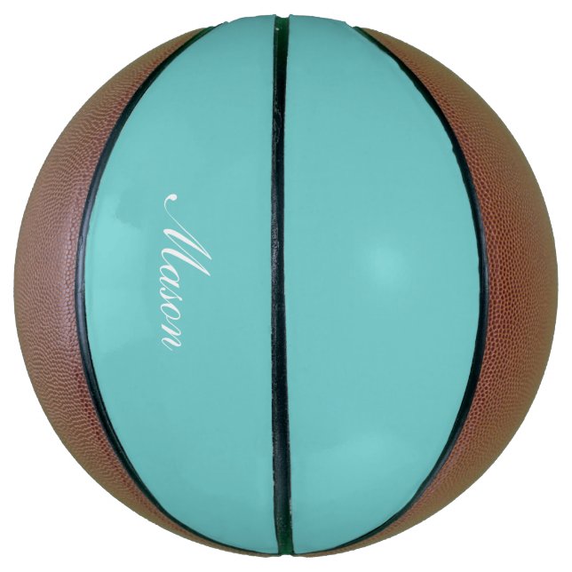 Teal Sky Custom Basketball (Vertical)