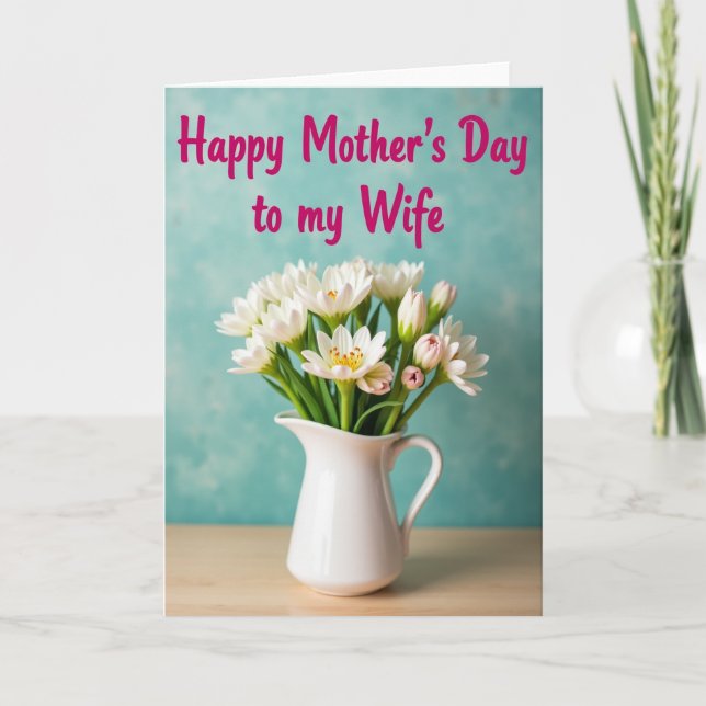 Teal Sky Mothers Day Image Card (Front)