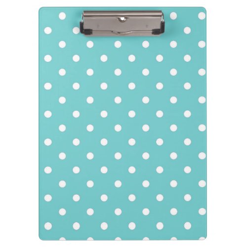 Teal Sky Polka Dot Clipboard