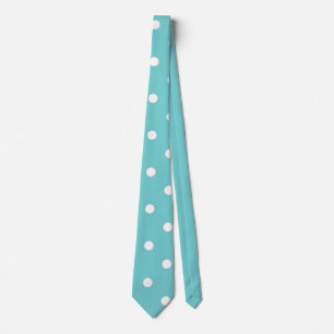 Teal Sky Polka Dot Neck Tie