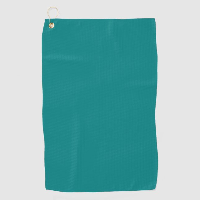 Teal Solid Color | Classic | Elegant Golf Towel (Front)