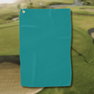 Teal Solid Color Classic Elegant Golf Towel