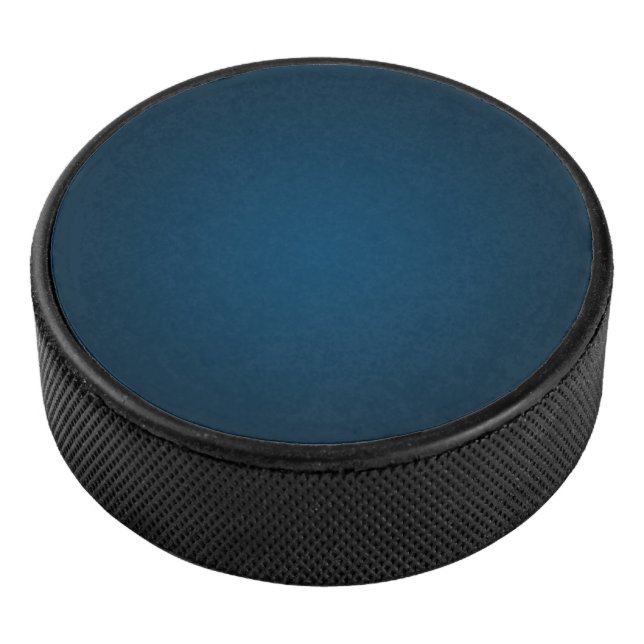 Teal Solid Color Classic Elegant Hockey Puck (3/4)