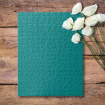 Teal Solid Color | Classic | Elegant Jigsaw Puzzle<br><div class="desc">Teal Solid Color | Classic | Elegant | Trendy | Stylish | Gift</div>
