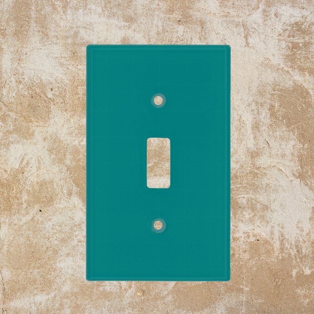 Teal Solid Color | Classic | Elegant Light Switch Cover (Creator Uploaded)