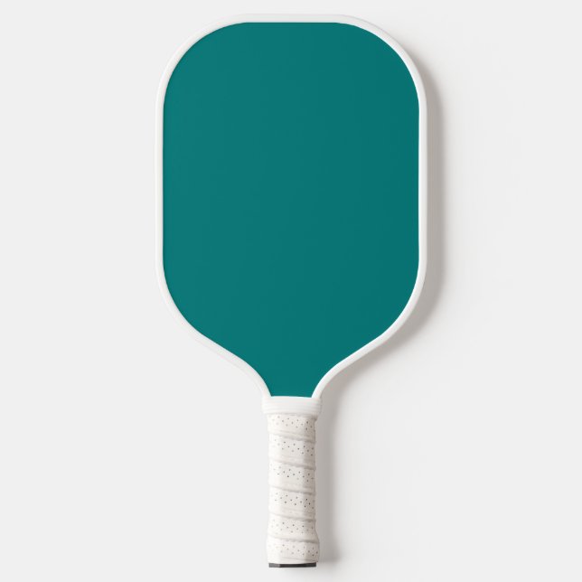 Teal solid color  pickleball paddle (Front)