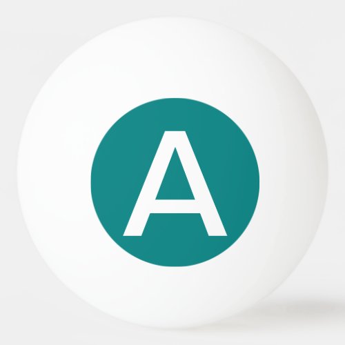 Teal Solid Color Ping_Pong Ball