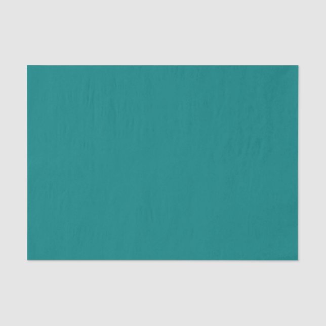 Teal Solid Color Tissue Paper (Front)