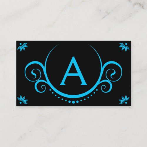teal sophistications business card template