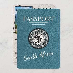 Teal South Africa Passport Save The Date