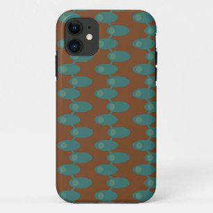 Teal Spaceships  iPhone 11 Case