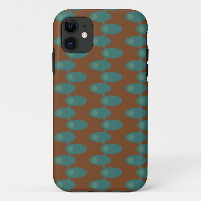 Teal Spaceships  Case-Mate iPhone Case (Back)