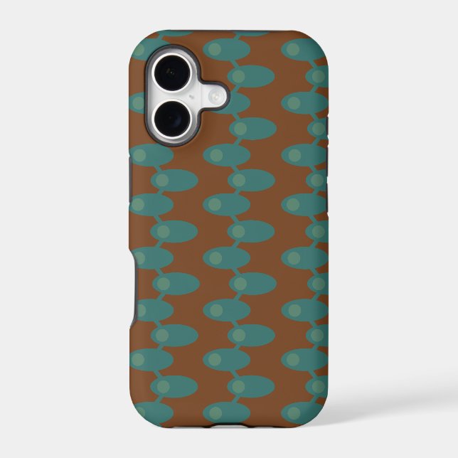 Teal Spaceships  Iphone Case (Back)