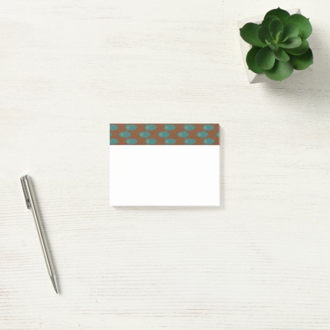 Teal Spaceships  Post-it Notes (Office)