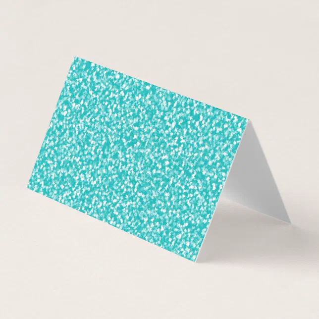 Teal Speckled Blank Greeting Cards | Zazzle