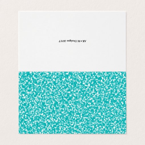 Teal Speckled Blank Greeting Cards | Zazzle