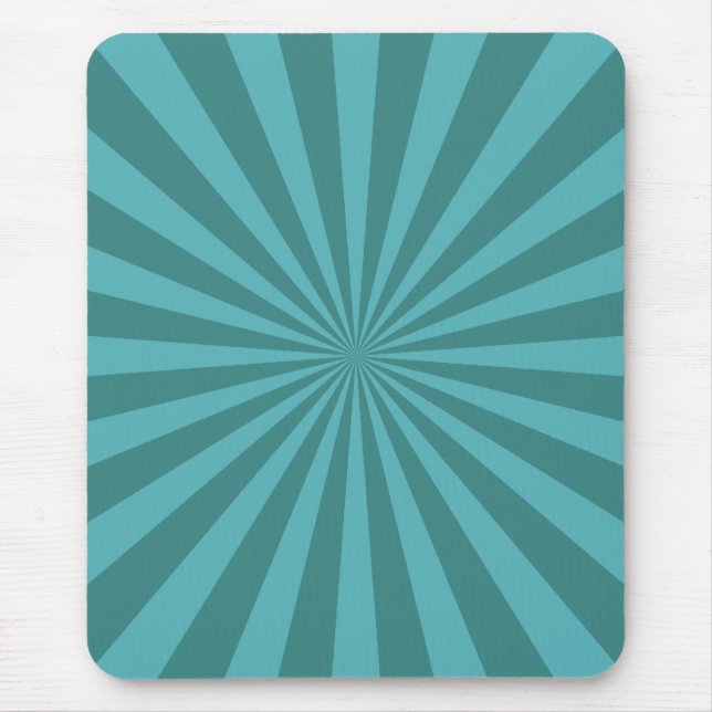 Teal StarBurst Mouse Pad (Front)