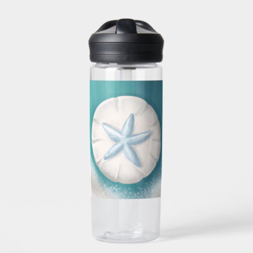 Teal Starfish Personalized Beachy Personalized Water Bottle