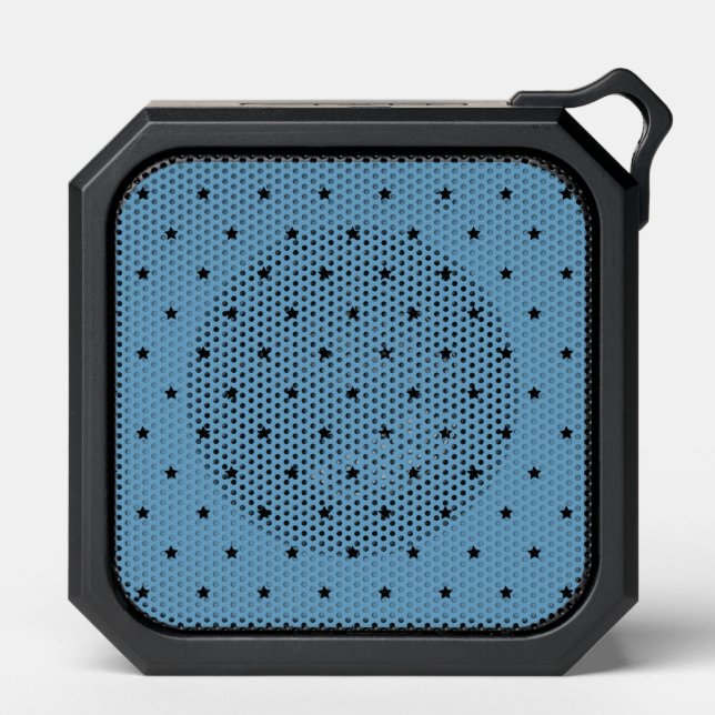 Teal Stars Bluetooth Speaker (Front)