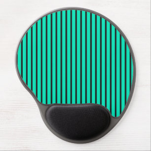 🟦 Teal Stripe Desk Mat For Modern Office Setup ✨ Gel Mouse Pad