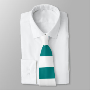 Teal stripe tie