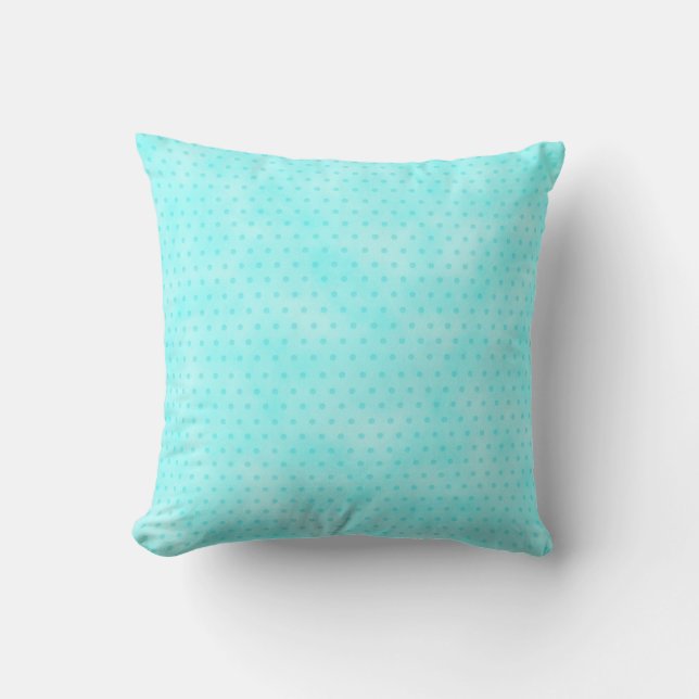 Teal Stripe Watercolor Pillow (Front)
