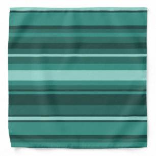 Teal stripes bandana