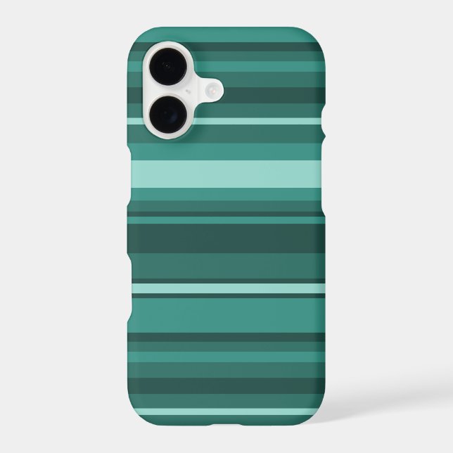 Teal stripes Case-Mate iPhone case (Back)