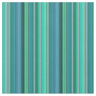 Teal Stripes Design Fabric